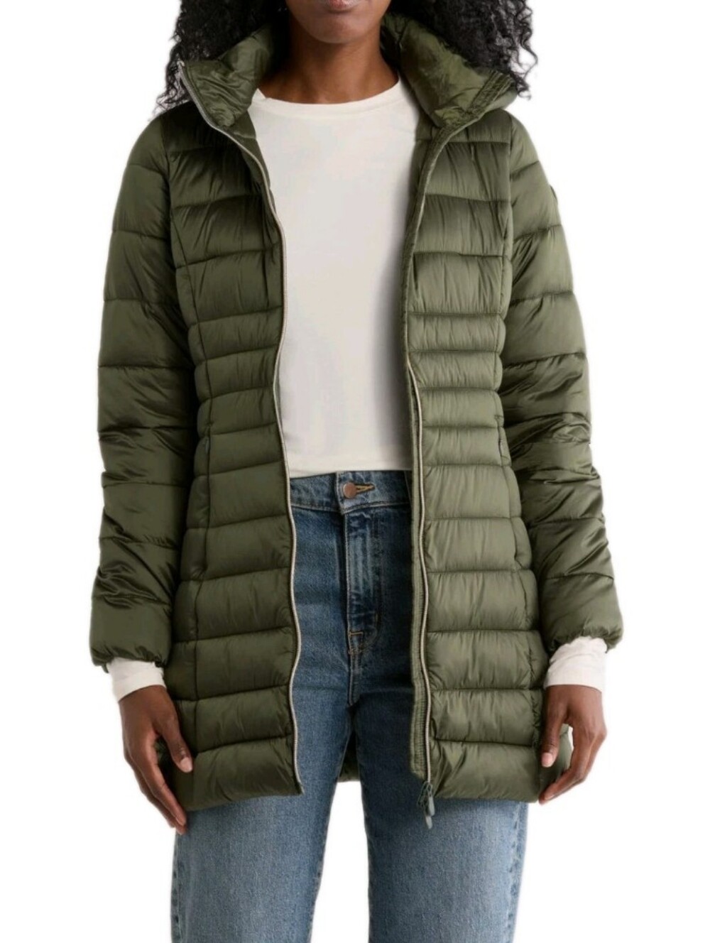 Save The Duck Reese Puffer Pine Green Size 0 (XS) Coat MSRP $298